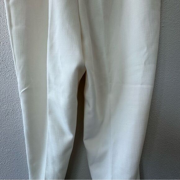 Talbots Women’s White Dress Pants Dressy High Waist Lined Trousers SZ 16P - Picture 6 of 12